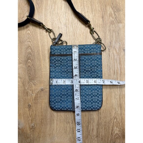 Coach Blue and Black Crossbody Bag - Picture 6 of 11